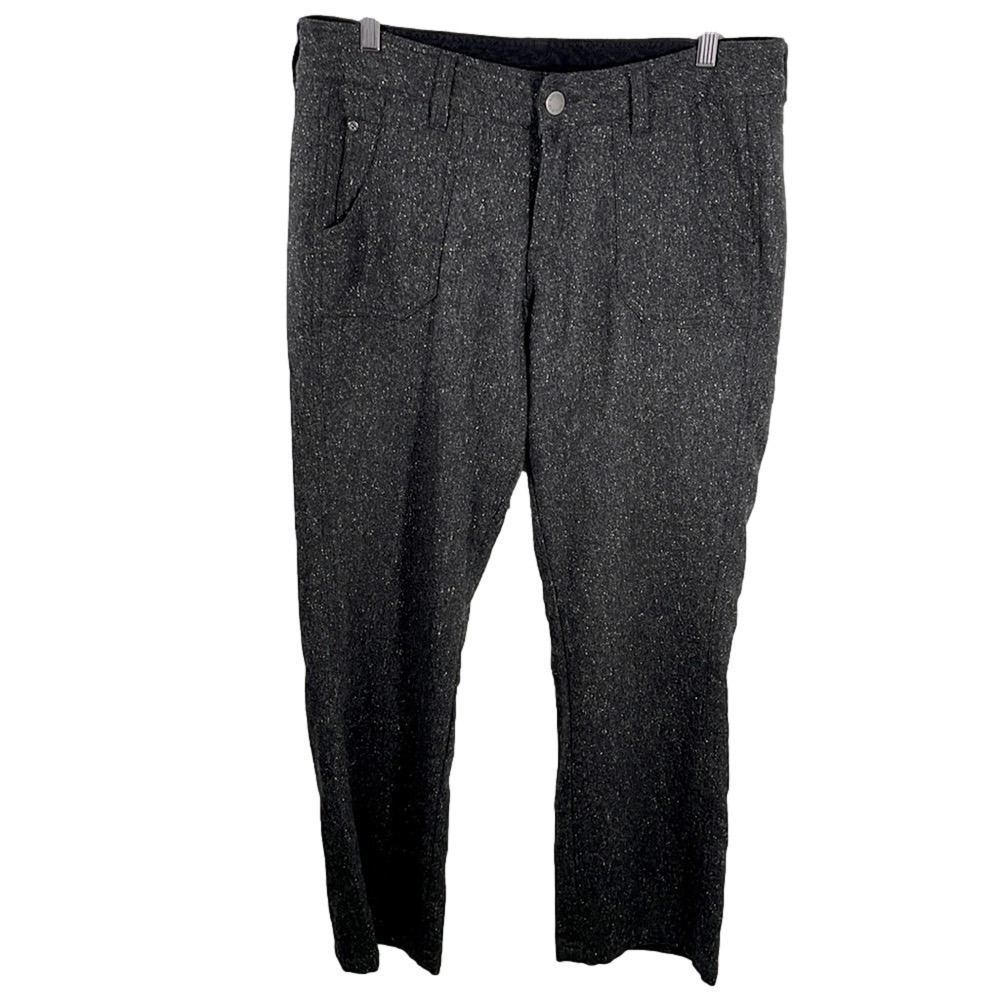 Vintage woolrich Wool Blend Pants | Charcoal Speckled Straight Leg - Picture 4 of 11